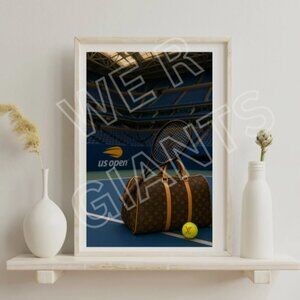 US Open Court w/ Louis Vuitton Bag 11x17 Art Print